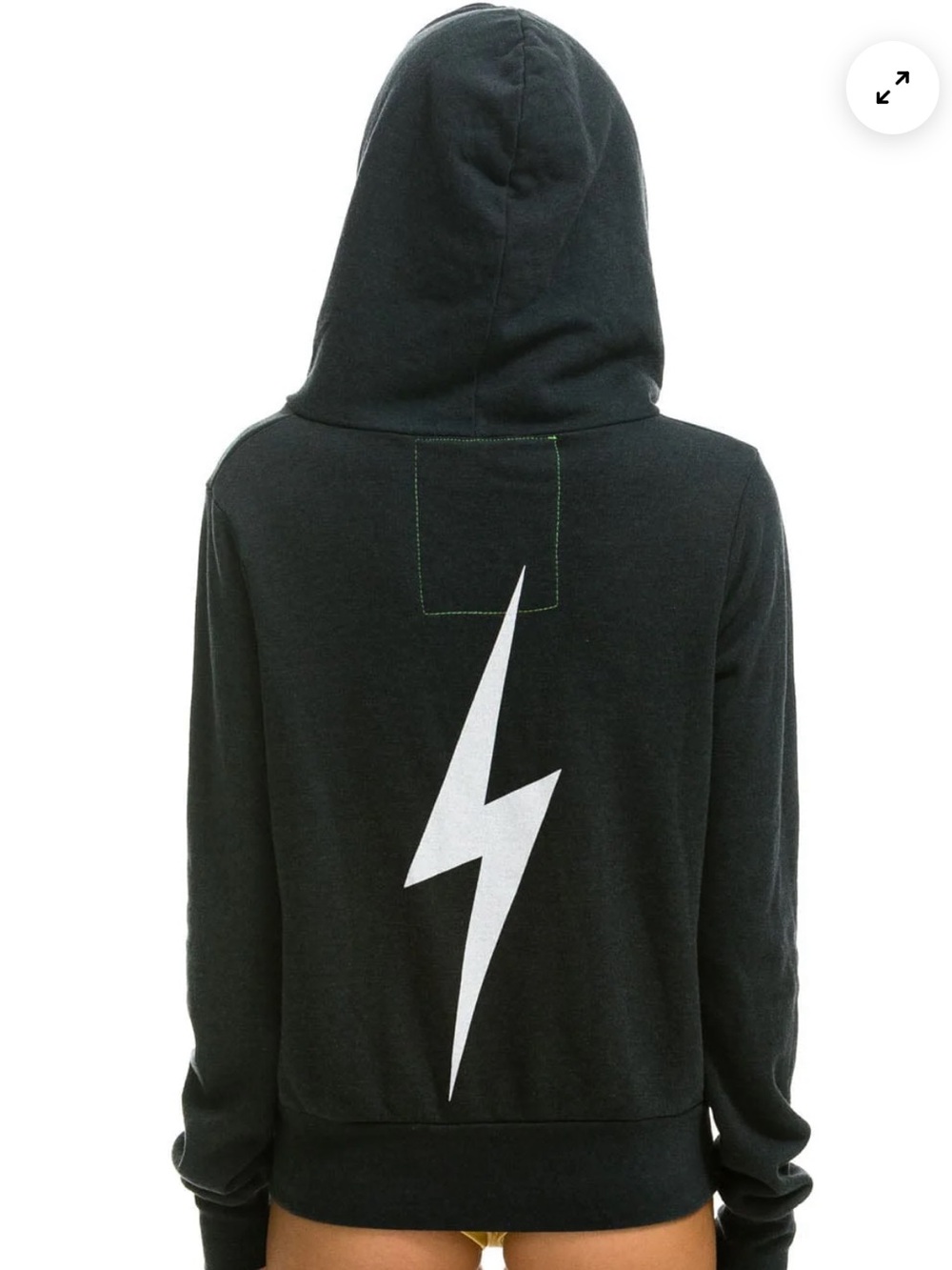 Aviator Nation BOLT HOODIE - CHARCOAL Size Large